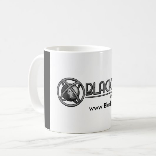 Blacktopia Classic Coffee & Tea Mok (Voorkant links)