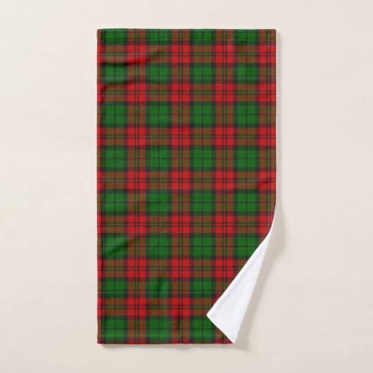 Blackwatch Campbell Tartan Rood Groen Plaid Bad Handdoek (Handdoek)