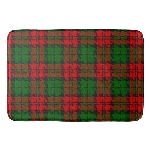 Blackwatch Campbell Tartan Rood Groen Plaid Badmat (Voorkant)