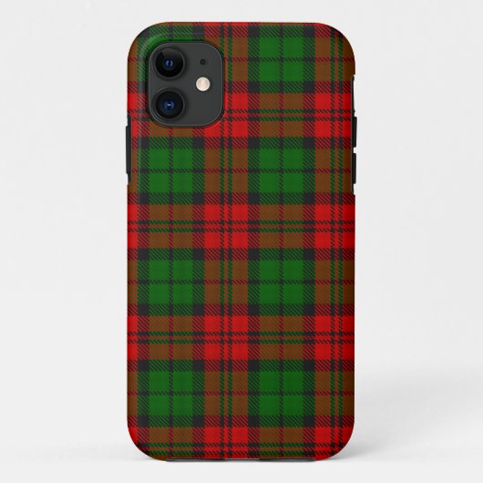 Blackwatch Campbell Tartan Rood Groen Plaid Case-Mate iPhone Case (Achterkant)