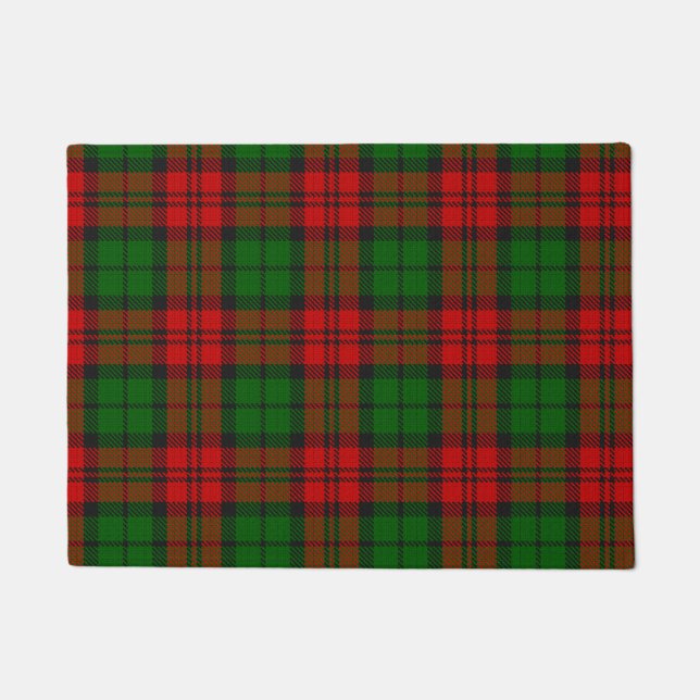 Blackwatch Campbell Tartan Rood Groen Plaid Deurmat (Voorkant)