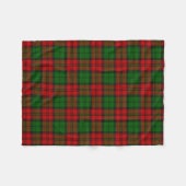 Blackwatch Campbell Tartan Rood Groen Plaid Fleece Deken (Voorkant (Horizontaal))