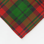 Blackwatch Campbell Tartan Rood Groen Plaid Fleece Deken (Hoek)