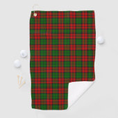 Blackwatch Campbell Tartan Rood Groen Plaid Golfhanddoek (Insitu)