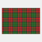 Blackwatch Campbell Tartan Rood Groen Plaid Inpakpapier Vel (Voorkant 2)