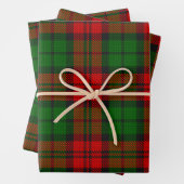 Blackwatch Campbell Tartan Rood Groen Plaid Inpakpapier Vel (In situ)