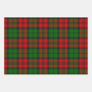 Blackwatch Campbell Tartan Rood Groen Plaid Inpakpapier Vel