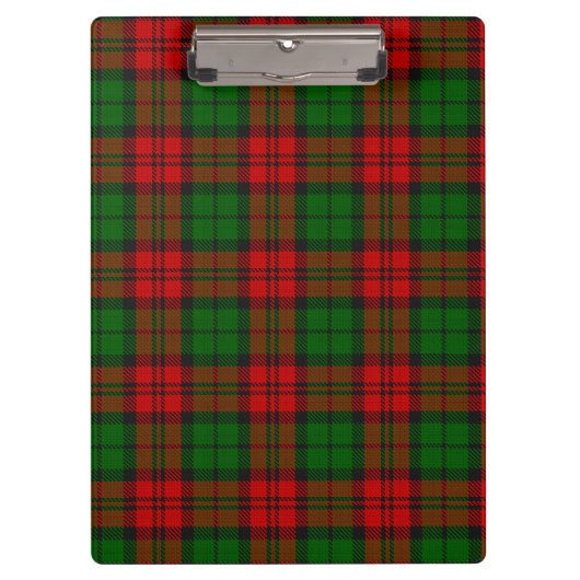 Blackwatch Campbell Tartan Rood Groen Plaid Klembord (Voorkant)