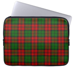 Blackwatch Campbell Tartan Rood Groen Plaid Laptop Sleeve