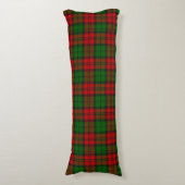 Blackwatch Campbell Tartan Rood Groen Plaid Lichaamskussen (Voorkant Verticaal)