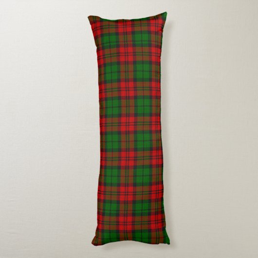 Blackwatch Campbell Tartan Rood Groen Plaid Lichaamskussen (Achterkant (Verticaal))