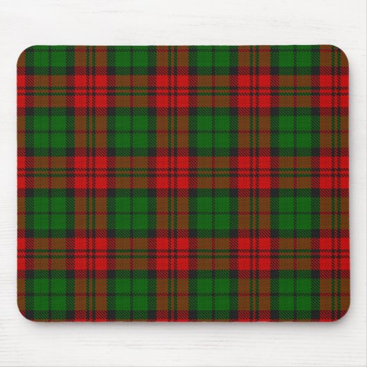 Blackwatch Campbell Tartan Rood Groen Plaid Muismat (Voorkant)