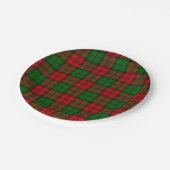 Blackwatch Campbell Tartan Rood Groen Plaid Papieren Bordje (Gekanteld)