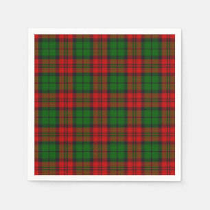 Blackwatch Campbell Tartan Rood Groen Plaid Servet