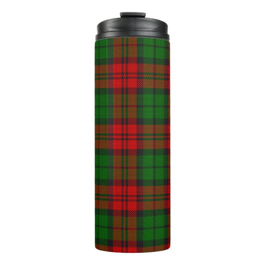 Blackwatch Campbell Tartan Rood Groen Plaid Thermosbeker (Voorkant)