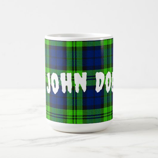 Blackwatch Plaid Tartan aanpassen Koffiemok (Center)