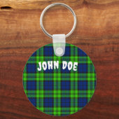 Blackwatch Plaid Tartan aanpassen Sleutelhanger (Voorkant)