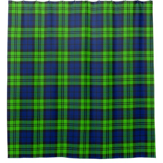Blackwatch Plaid Tartan Douchegordijn (Voorkant)