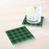 Blackwatch Plaid Tartan Glazen Onderzetter (Schuin)
