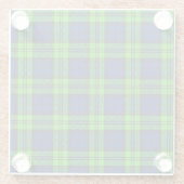 Blackwatch Plaid Tartan Glazen Onderzetter (Achterkant)