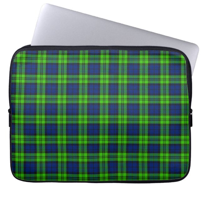 Blackwatch Plaid Tartan Laptop Sleeve (Voorkant)