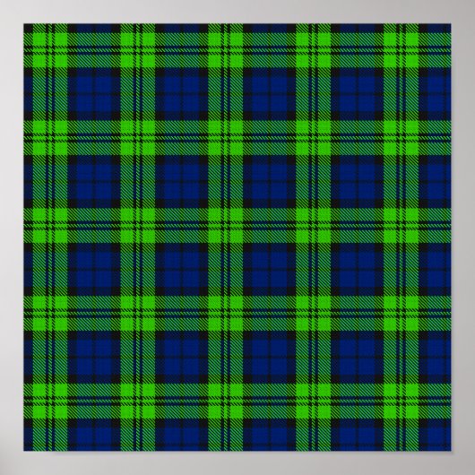 Blackwatch Plaid Tartan Poster (Voorkant)