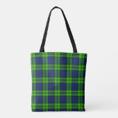 Blackwatch Plaid Tartan Tote Bag (Achterkant)