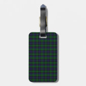 Blackwatch Tartan Bagagelabel (Achterkant verticaal)
