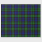 Blackwatch tartan Campbell clan Cadeaupapier (Vlak)
