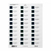 Blackwatch tartan Campbell clan Etiket (Full Sheet)