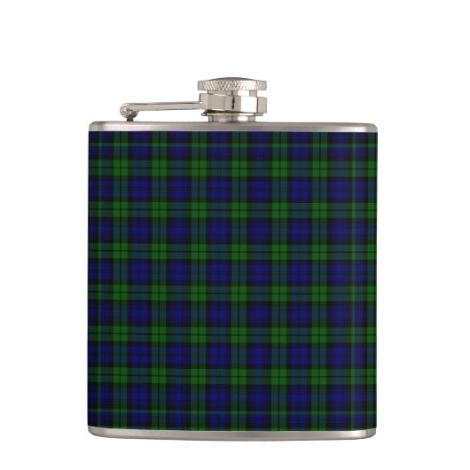 Blackwatch tartan Campbell clan Heupfles (Voorkant)