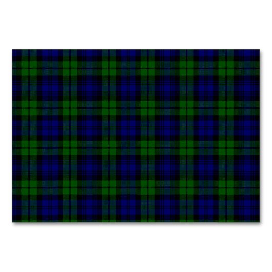 Blackwatch tartan Campbell clan Kaart (Voorkant)