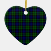 Blackwatch tartan Campbell clan Keramisch Ornament (Voorkant)