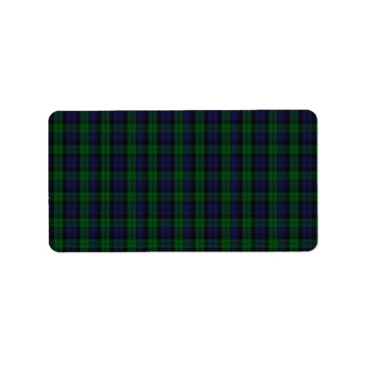 Blackwatch Tartan Etiket (Voorkant)