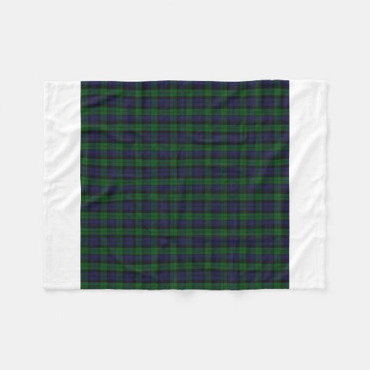 Blackwatch Tartan Fleece Deken (Voorkant (Horizontaal))