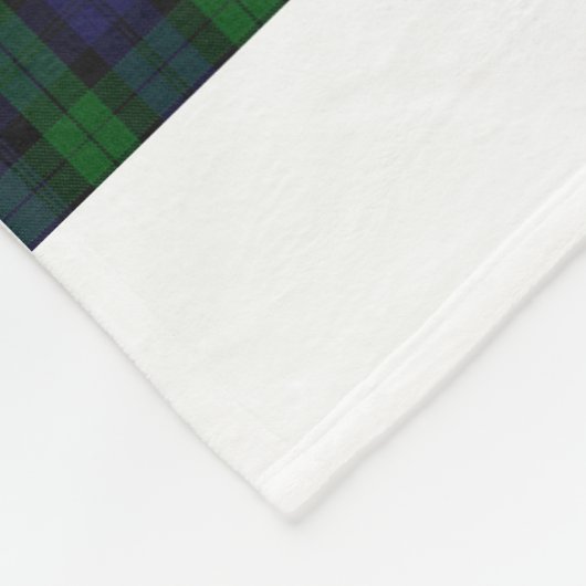 Blackwatch Tartan Fleece Deken (Hoek)