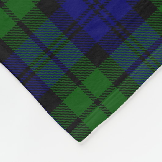 Blackwatch Tartan Fleece Deken (Hoek)