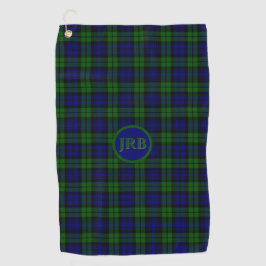 Blackwatch Tartan gepersonaliseerd Golfhanddoek