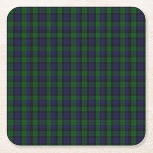 Blackwatch Tartan Kartonnen Onderzetters