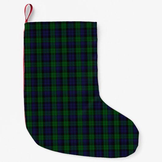 Blackwatch Tartan Kleine Kerstsok (Voorkant)