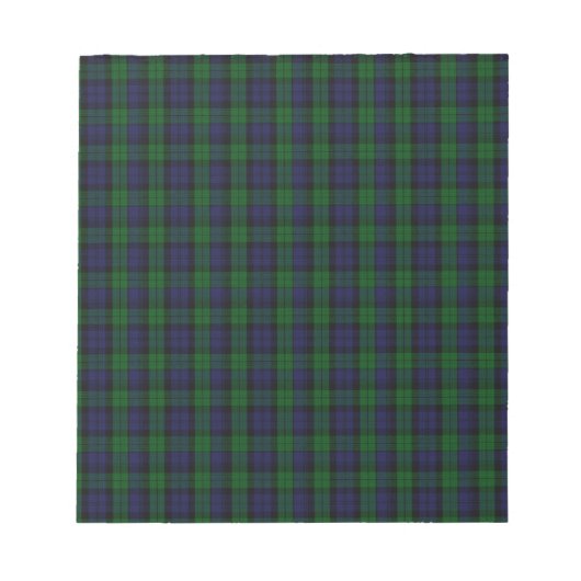 Blackwatch Tartan Notitieblok (Voorkant)