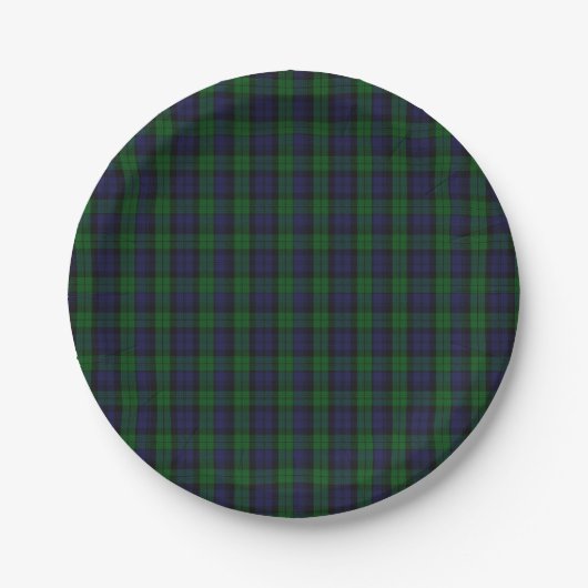 Blackwatch Tartan Papieren Bordje (Voorkant)