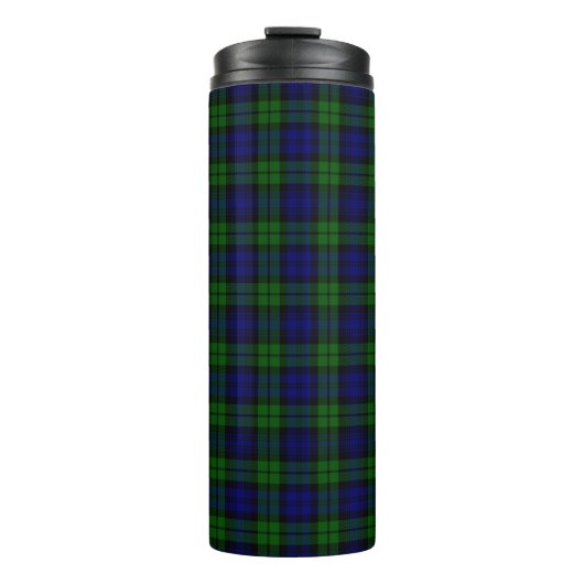 Blackwatch Tartan Plaid Thermosbeker (Voorkant)