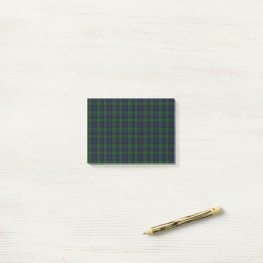 Blackwatch Tartan Post-it® Notes (Op bureau)