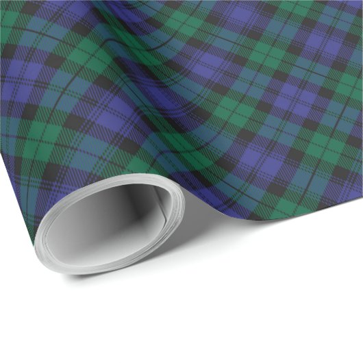 Blackwatch Tartan Royal Scottish Pset Pattern Cadeaupapier (Rol Hoek)