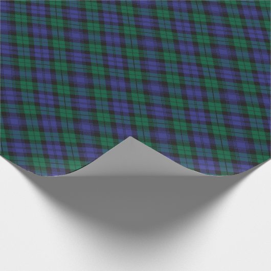 Blackwatch Tartan Royal Scottish Pset Pattern Cadeaupapier (Hoek)