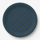Blackwatch Tartan Royal Scottish Pset Pattern Papieren Bordje (Voorkant)
