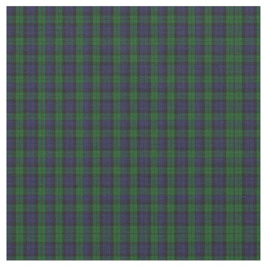 Blackwatch Tartan Stof (Close Up)