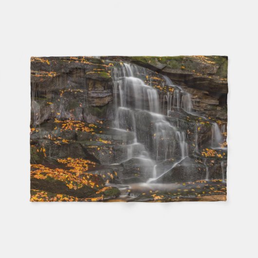 Blackwater Falls State Park Fleece Deken (Voorkant (Horizontaal))