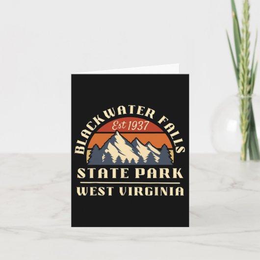 Blackwater Falls State Park West Virginia Berg Kaart (Voorkant)